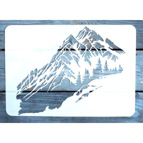   A4  hegy mintás műanyag rétegző sablon DIY festő stencil 