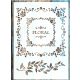 Floral feliratos mandala DIY sablon 21x30cm-es műanyag festő stencil