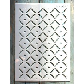A4 Geometria mintás DIY sablon műanyag stencil ST5317