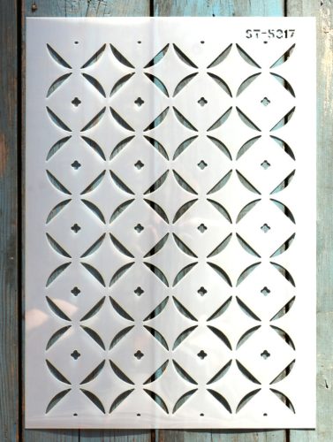 A4 Geometria mintás DIY sablon műanyag stencil ST5317