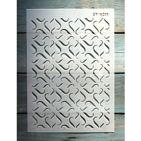   A4 méretű Geometria mintás festő sablon műanyag DIY stencil ST5312