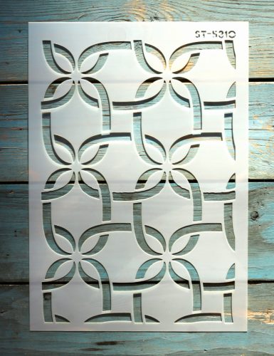  A4 Geometria mintás sablon 21x30cm-es műanyag  festő stencil ST 5310