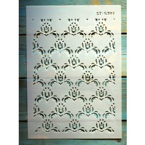A4 Geometria mintás DIY  sablon műanyag stencil ST 5297