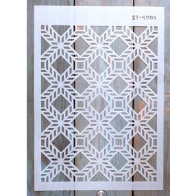    A4  Geometria mintás DIY sablon  műanyag festő stencil ST5985