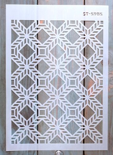  A4  Geometria mintás DIY sablon  műanyag festő stencil ST5985