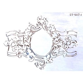 Vintage műanyag sablon DIY  stencil ST 5674