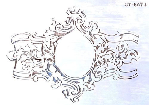 Vintage műanyag sablon DIY  stencil ST 5674