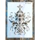 barokk mintás  műanyag  sablon, DIY  stencil
