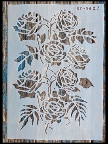 Rózsàs sablon stencil ST 5407