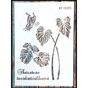 A4   Levèl mintàs műanyag sablon stencil ST 5170