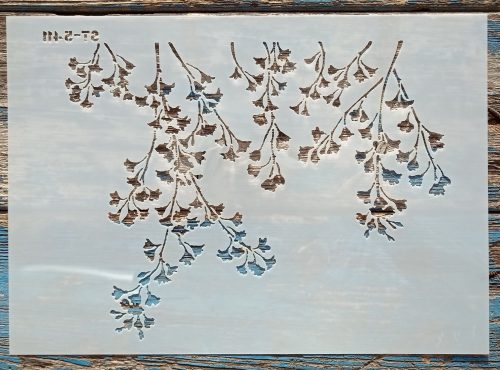 Virágos ág mintás  sablon stencil ST 5-411