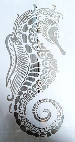 A4 Csikóhalas műanyag sablon stencil