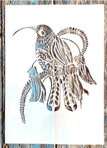 A4 Kolibri  mintás DIY  sablon műanyag stencil