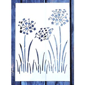 virág  mintás festő sablon  DIY stencil