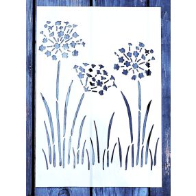 virág  mintás festő sablon  DIY stencil