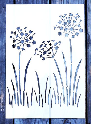 virág  mintás festő sablon  DIY stencil