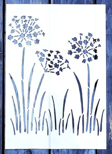 virág  mintás festő sablon  DIY stencil