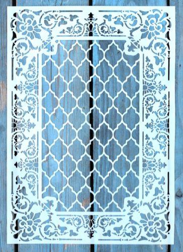 A4 marokkói mintás műanyag sablon DIY stencil