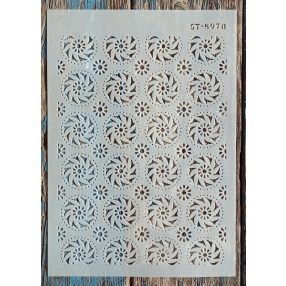 5978 geometria mintás műanyag sablon DIY stencil