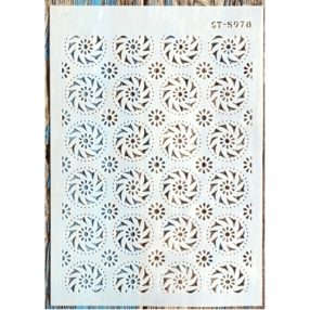 5978 geometria mintás műanyag sablon DIY stencil