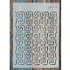 A4 méretű  geometria  mintás sablon stencil