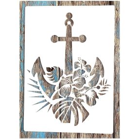   A4 Vasmacskàs leveles DIY sablon, 21x30cm-es műanyag stencil