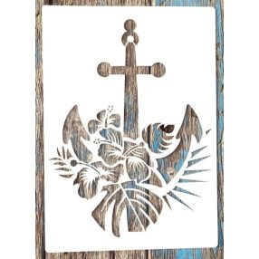   A4 Vasmacskàs leveles DIY sablon, 21x30cm-es műanyag stencil