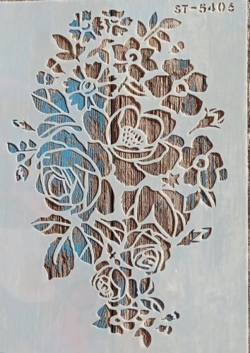 Virágos  sablon, stencil 5406