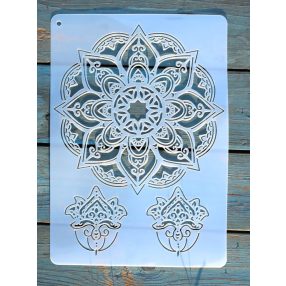 mandala mintás sablon   A4  21x30cm stencil