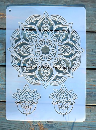 mandala mintás sablon   A4  21x30cm stencil
