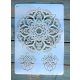 mandala mintás sablon   A4  21x30cm stencil