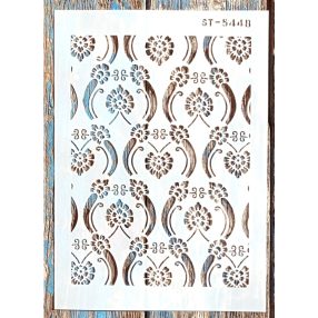   Geometria mintás sablon, 21x30 cm-es műanyag stencil St 5448