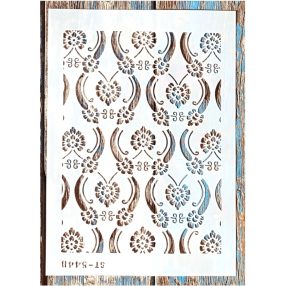   Geometria mintás sablon, 21x30 cm-es műanyag stencil St 5448