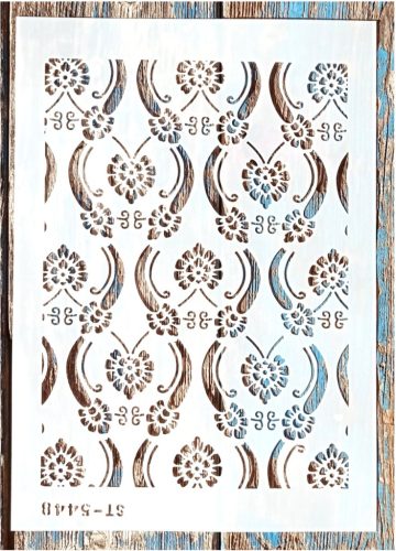 Geometria mintás sablon, 21x30 cm-es műanyag stencil St 5448
