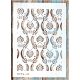 Geometria mintás sablon, 21x30 cm-es műanyag stencil St 5448