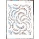 Geometria mintás sablon, stencil  St 5182