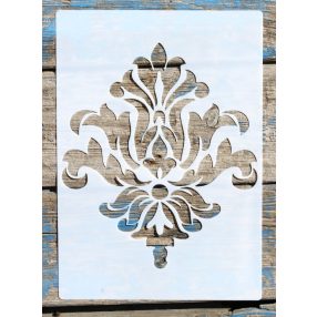 A4  barokk mintás sablon, 21x30 cm-es DIY stencil  