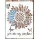 21x30 cm-es napraforgó  DIY sablon műanyag festő stencil  
