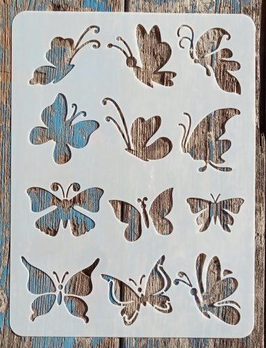 Sok pillangós  sablon, stencil  