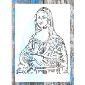 A4  Mona Lisa mintás műanyag festő  sablon,  DIY stencil 