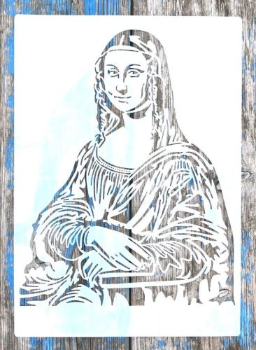 A4  Mona Lisa mintás műanyag festő  sablon,  DIY stencil 