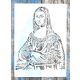 A4  Mona Lisa mintás műanyag festő  sablon,  DIY stencil 
