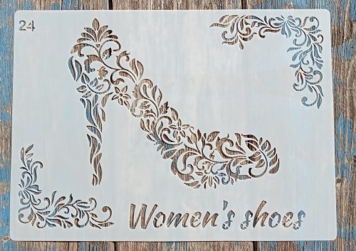 Women's shoes  sablon , stencil