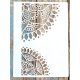  negyed mandalás   festő sablon 21x30cm-es műanyag DIY stencil
