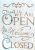   OPEN feliratú sablon A4 21x30cm-es műanyag festő stencil