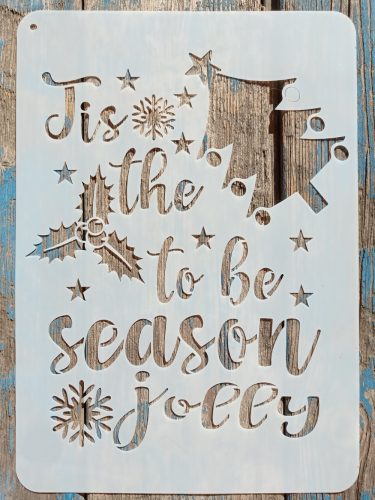 Tis the to be season jolly sablon , stencil