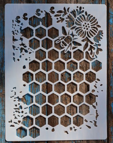 Méh, méhsejt sablon , stencil