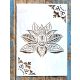 Lótuszvirág  mintás  műanyag sablon A4 21x30cm DIY stencil