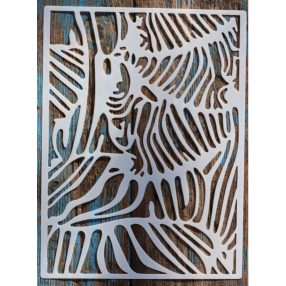  textúra mintás műanyag festő sablon DIY stencil