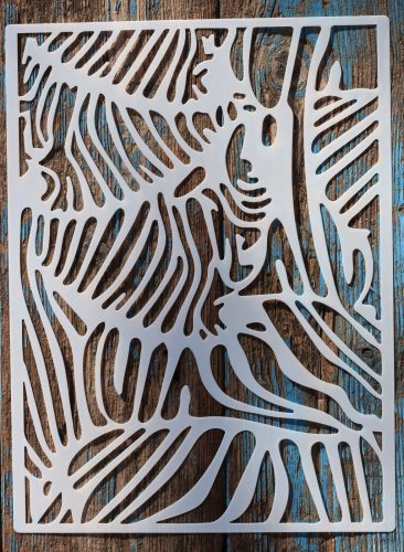  textúra mintás műanyag festő sablon DIY stencil